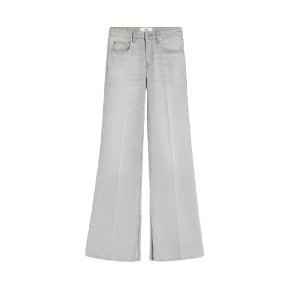 Ami Paris Wide Jeans Blue Dames
