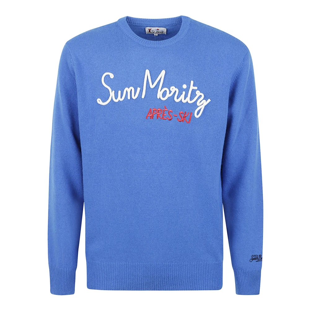 MC2 Saint Barth Heron Sun Sweaters Blue Heren