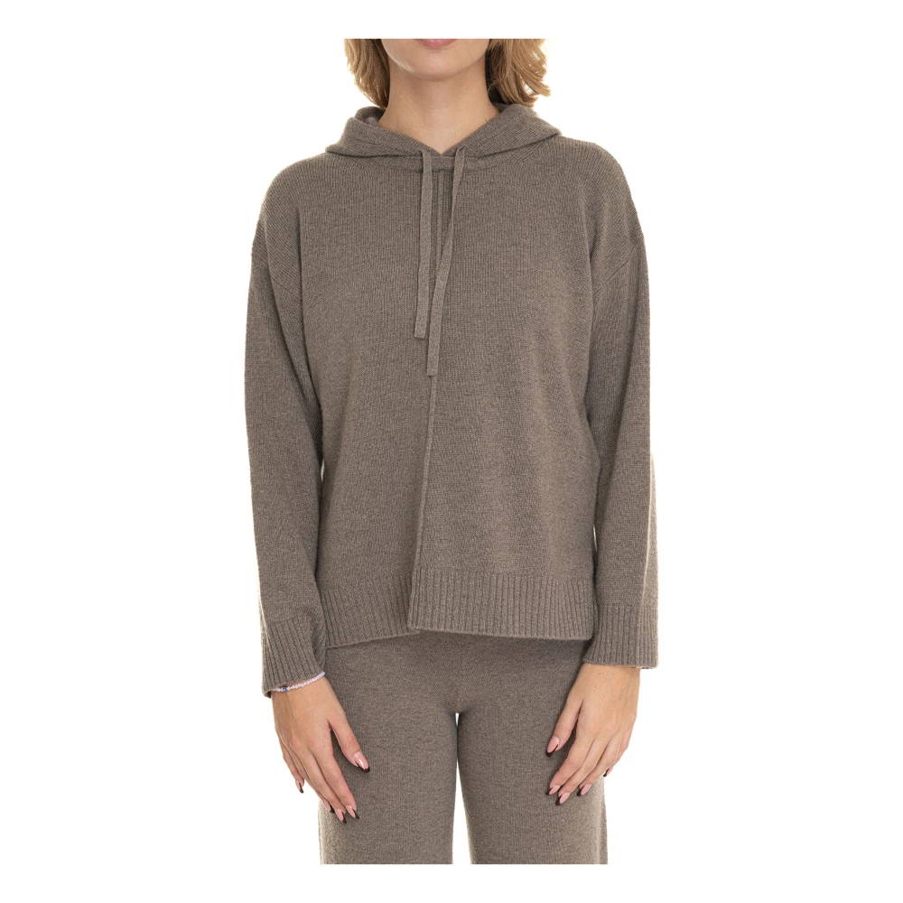 Max Mara Weekend Ribgebreide A-lijn Top Brown Dames
