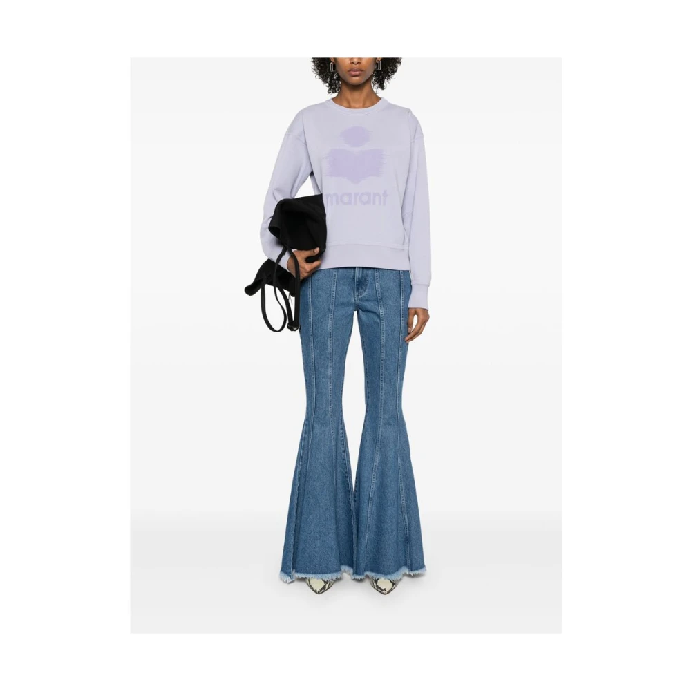 Isabel Marant Étoile Paarse Crew Neck Sweatshirt Purple Dames