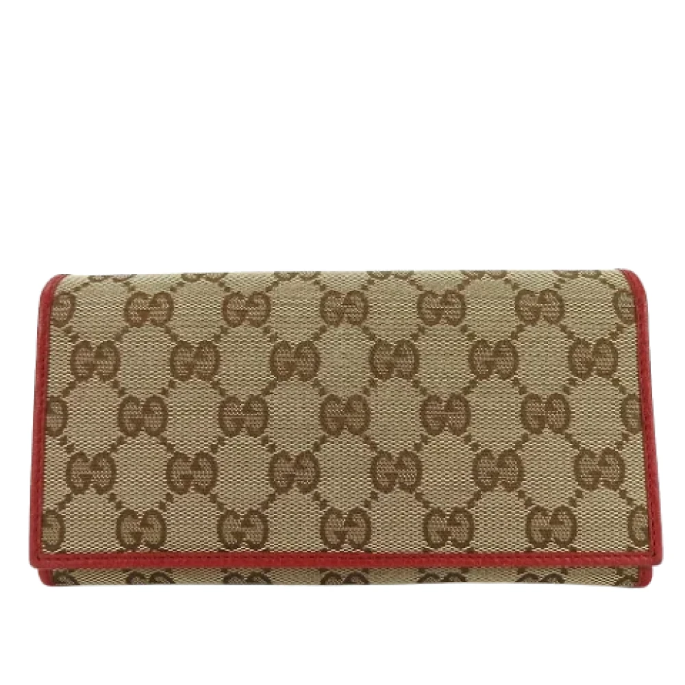 Gucci Vintage Pre-owned Canvas wallets Multicolor Dames