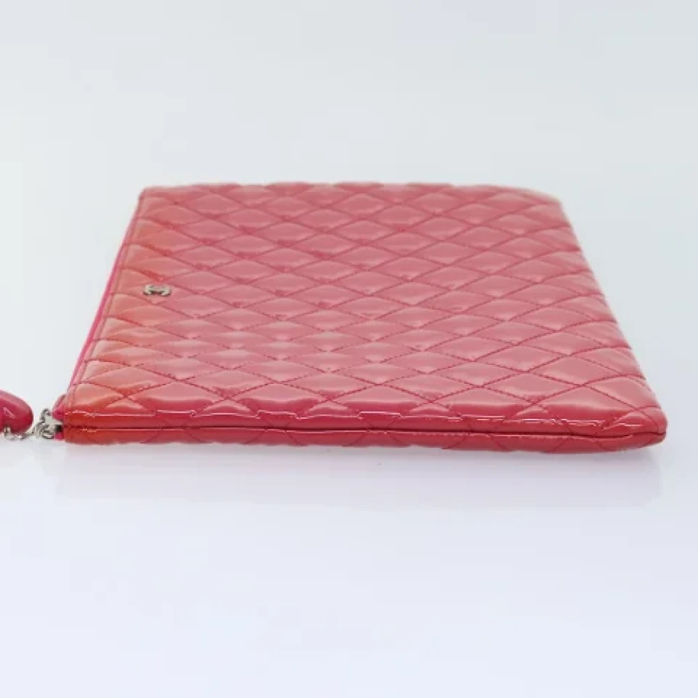 Chanel Vintage Pre-owned Leather clutches Pink Dames