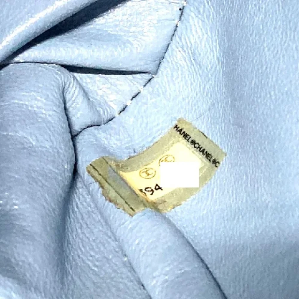 Chanel Vintage Pre-owned Cotton chanel-bags Blue Dames