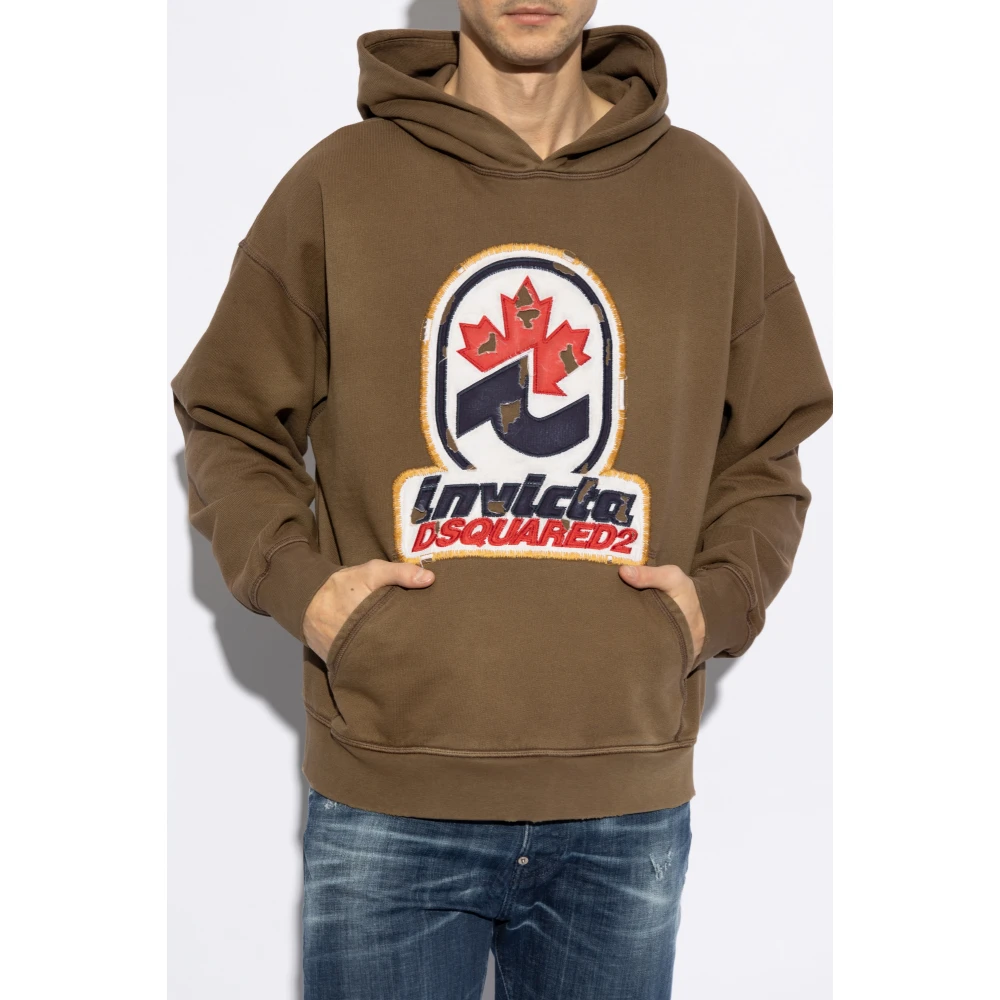 Dsquared2 Hoodie Brown Heren