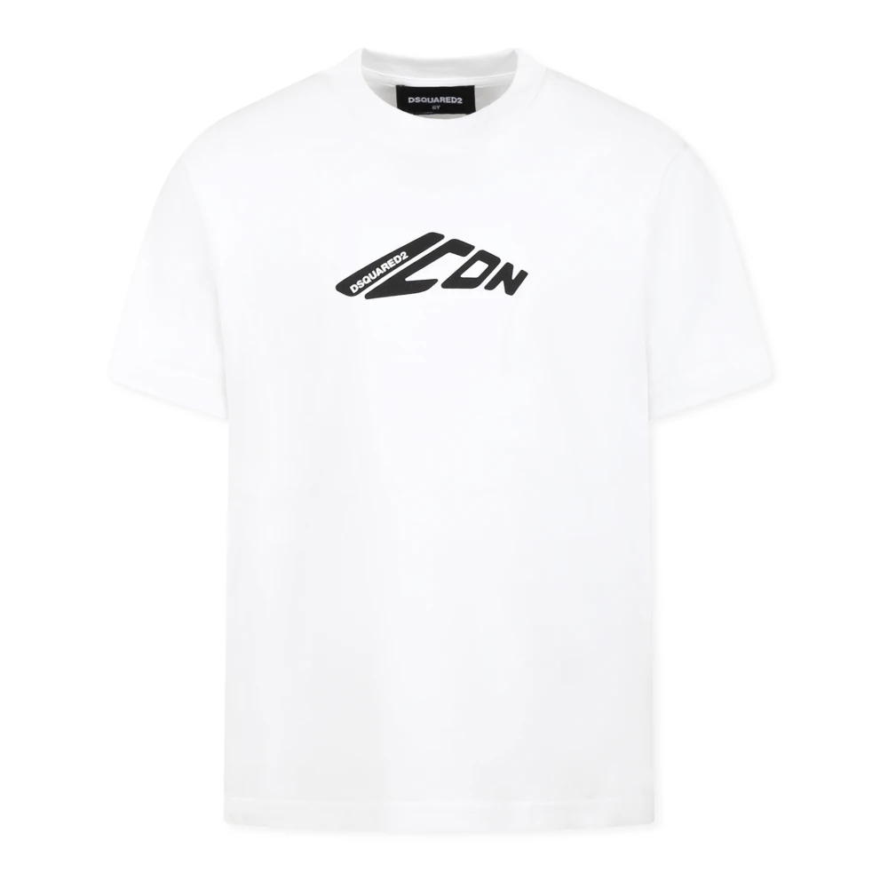 Dsquared2 Unisex Kids White Short Sleeves T-Shirt With Icon Logo Size 6 Y
