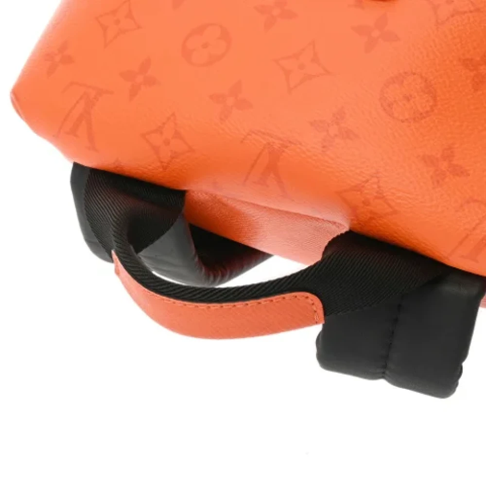 Louis Vuitton Vintage Pre-owned Leather backpacks Orange Dames