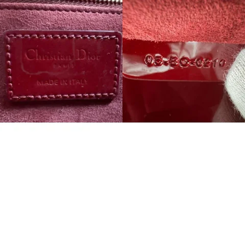 Dior Vintage Pre-owned Leather dior-bags Red Dames