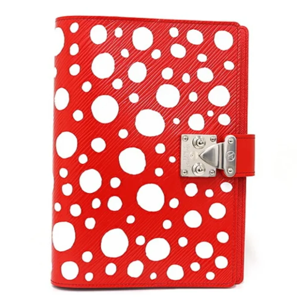Louis Vuitton Vintage Pre-owned Leather home-office Red Dames
