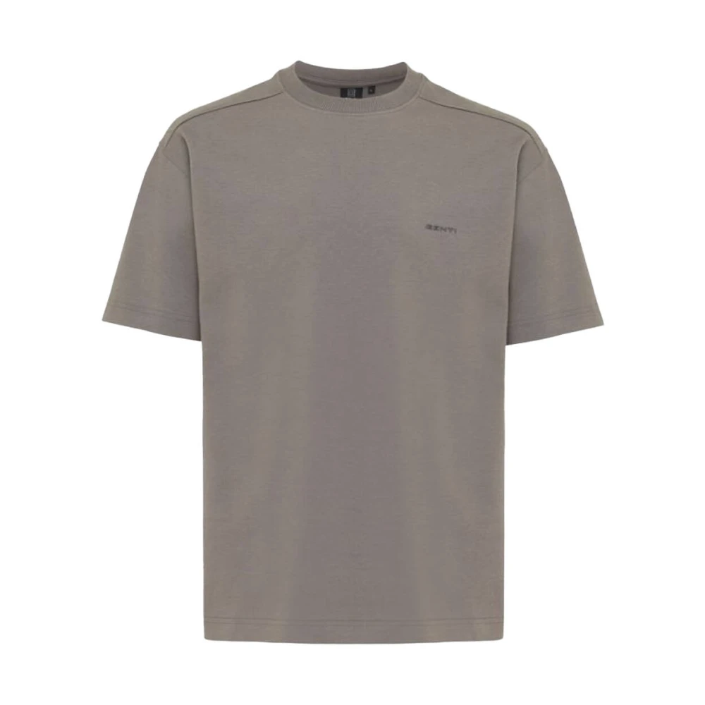 Genti Korte Mouw T-shirt J2025-1227 Brown Heren