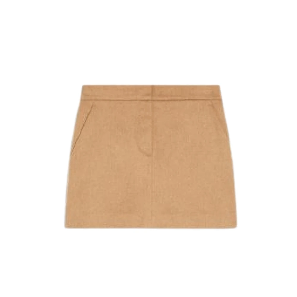 Max Mara Kameel Rok met Zakken Brown Dames