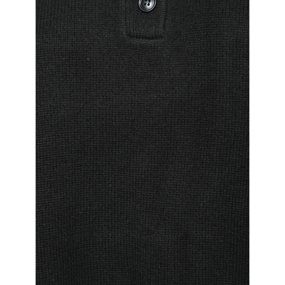 Loulou Studio Zwarte Trui Verhoog Garderobe Chic Gezellig Black Dames