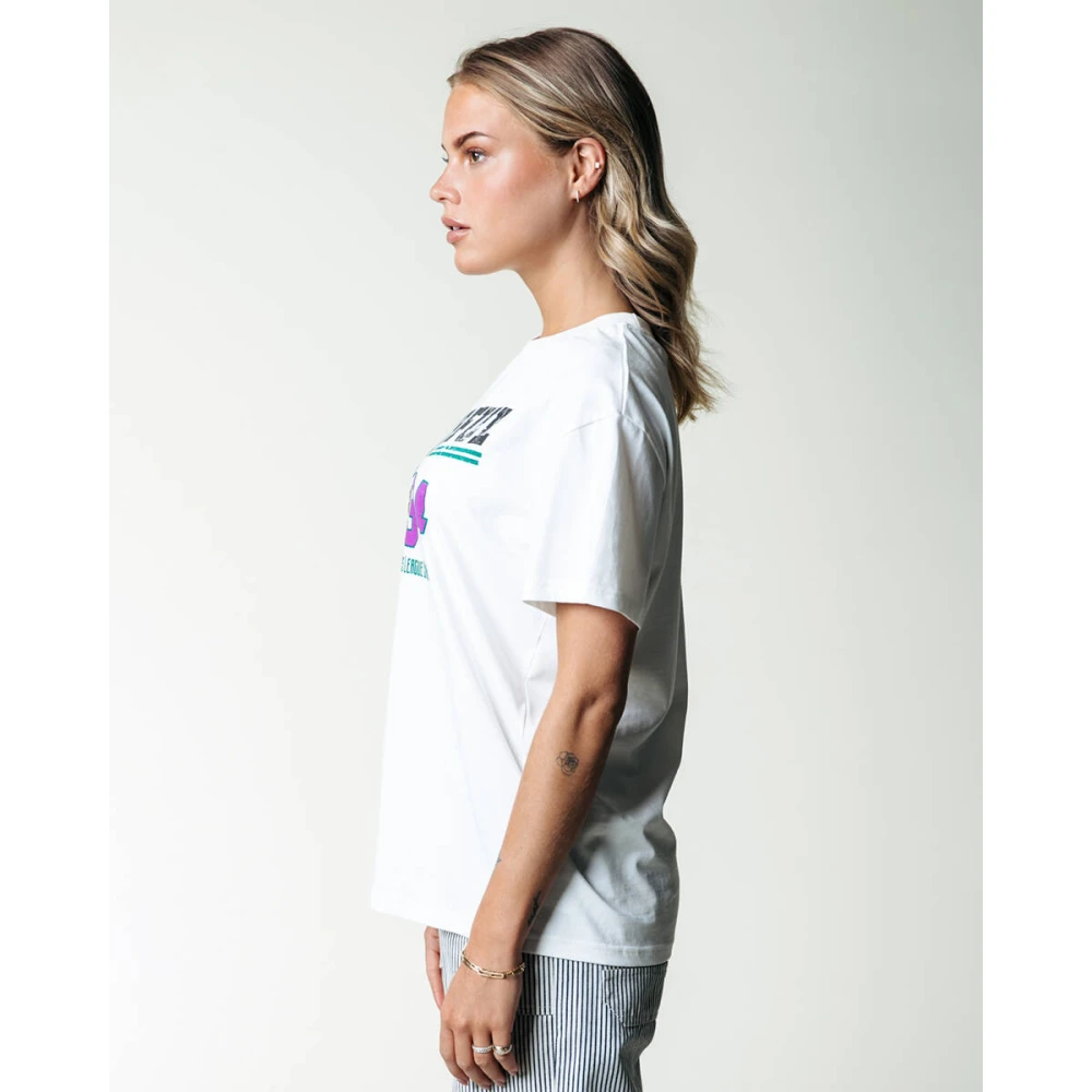 Colourful Rebel Rugby Loosefit Tee White Dames
