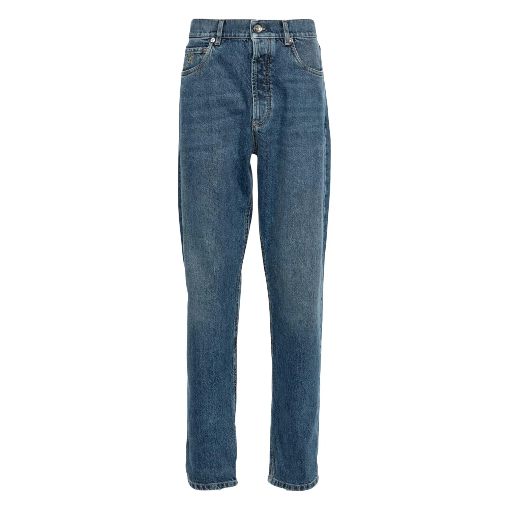BRUNELLO CUCINELLI Denim Broek Blue Heren
