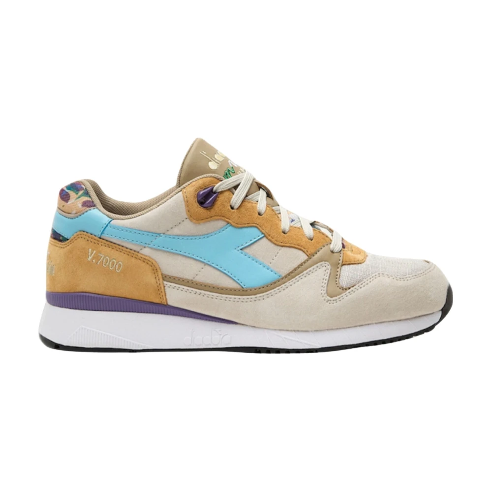 Diadora Women's Gray Camo Retro Running Sneakers