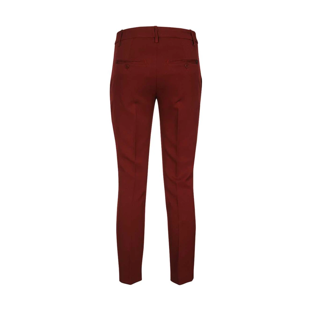 Dondup Elastische stoffen broek Red Dames