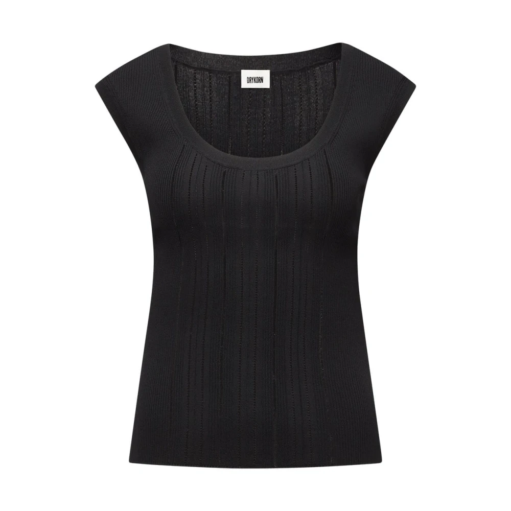 Drykorn Women's Black Erissa Top - T-Shirts - M - Tops