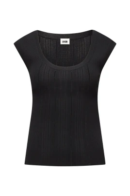 Svart Erissa Top