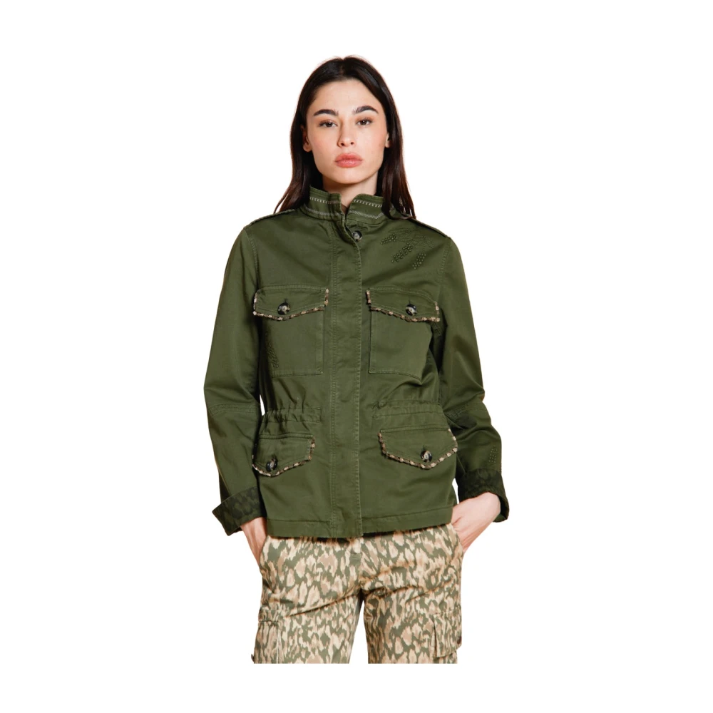 Mason's Women's Green Eva Jacket - Light Jackets - M - Jackets