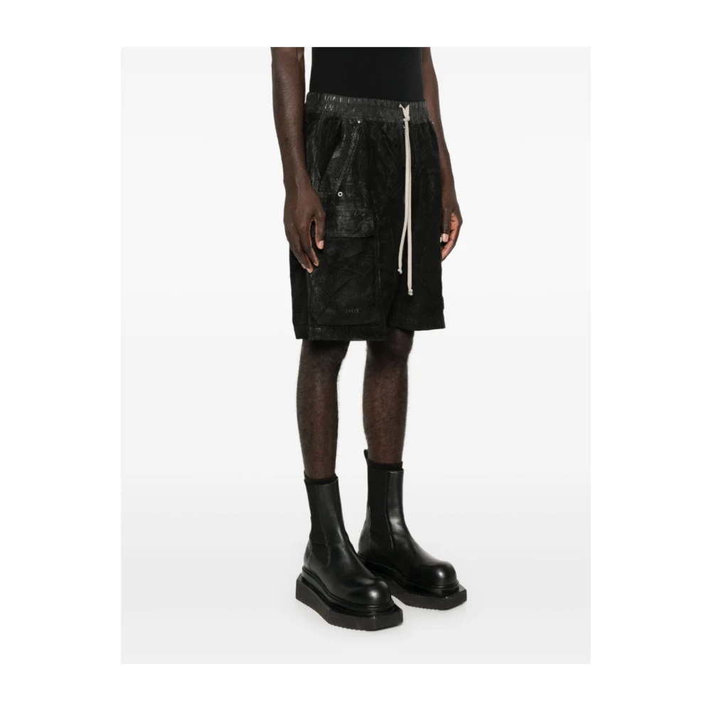 Rick Owens Cargo Black Shorts Black Heren
