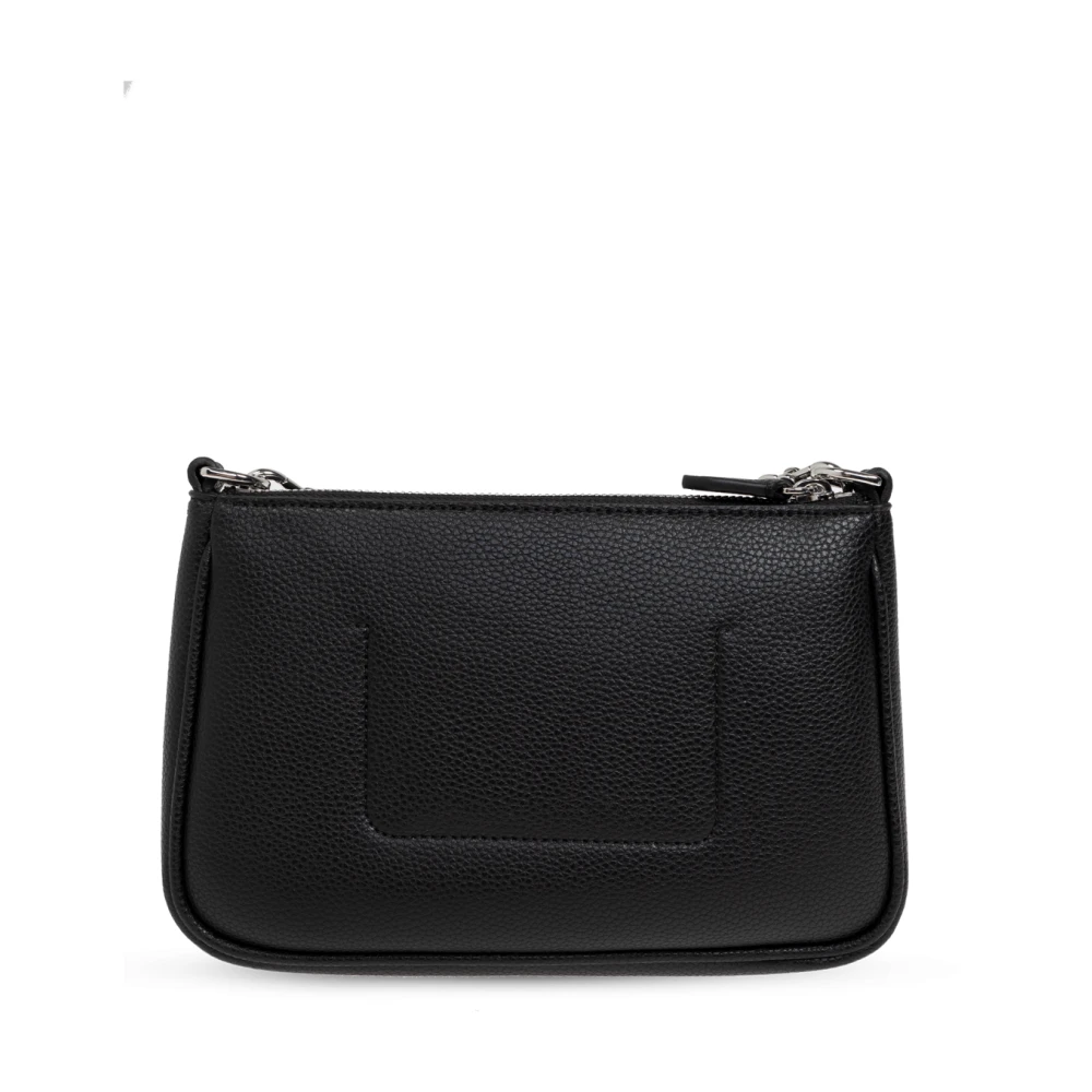 Emporio Armani Schoudertas met bedrukt logo Black Dames