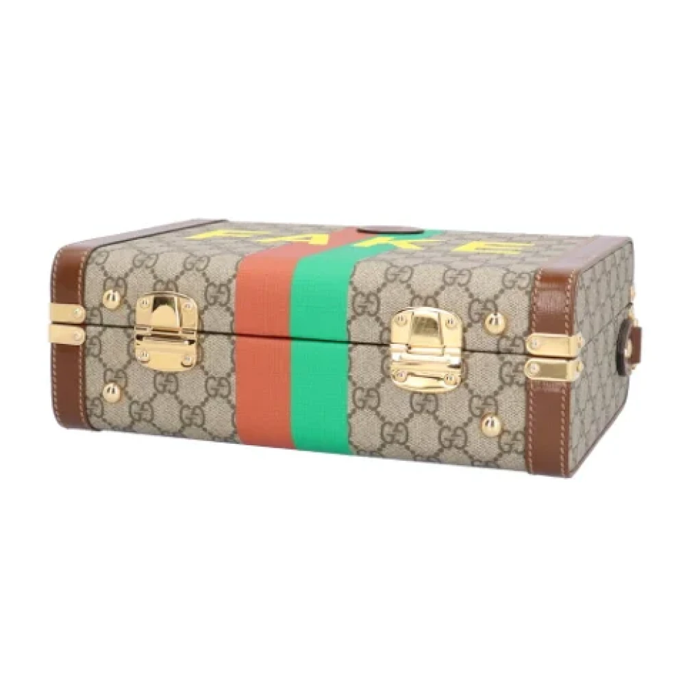 Gucci Vintage Pre-owned Canvas gucci-bags Beige Dames