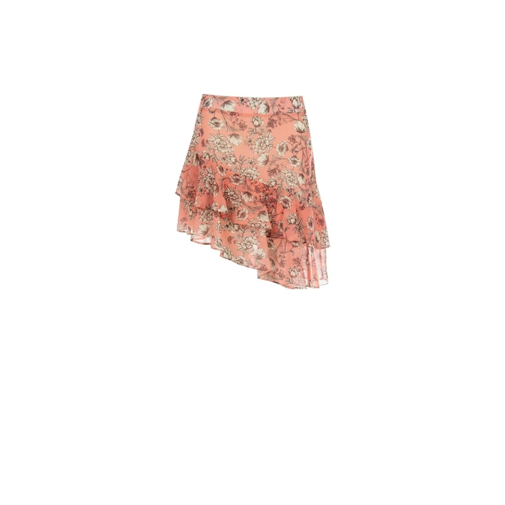 RINASCIMENTO Bloemen Asymmetrische Rok Lente-Zomer 2024 Pink Dames