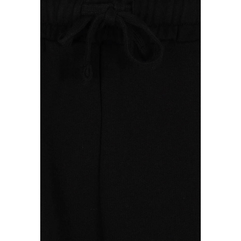 MC2 Saint Barth Zwarte Katoenen Fleece Shorts Black Heren