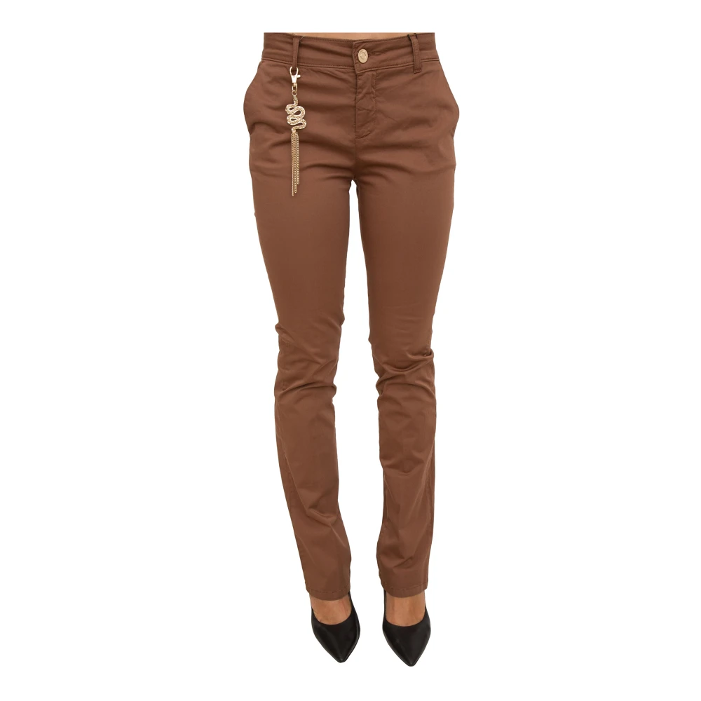 Fracomina Slim-fit Trousers Brown Dames