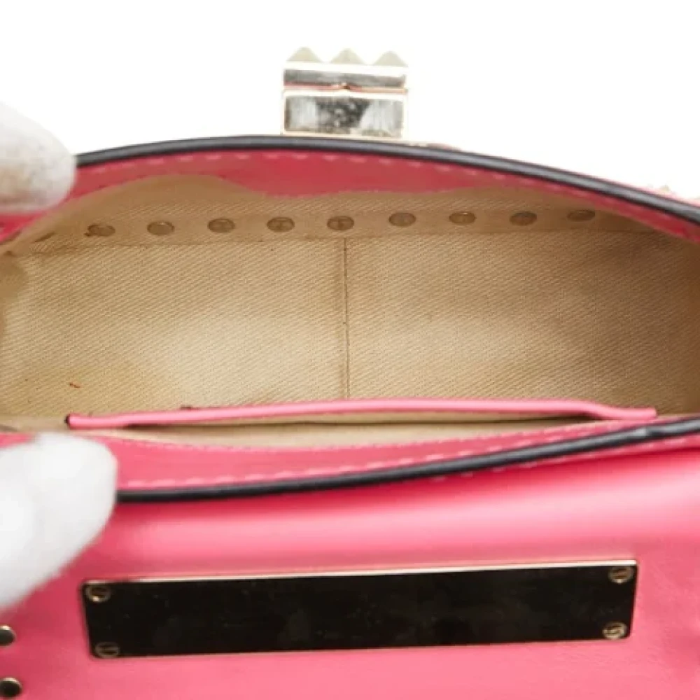 Valentino Vintage Pre-owned Leather shoulder-bags Pink Dames