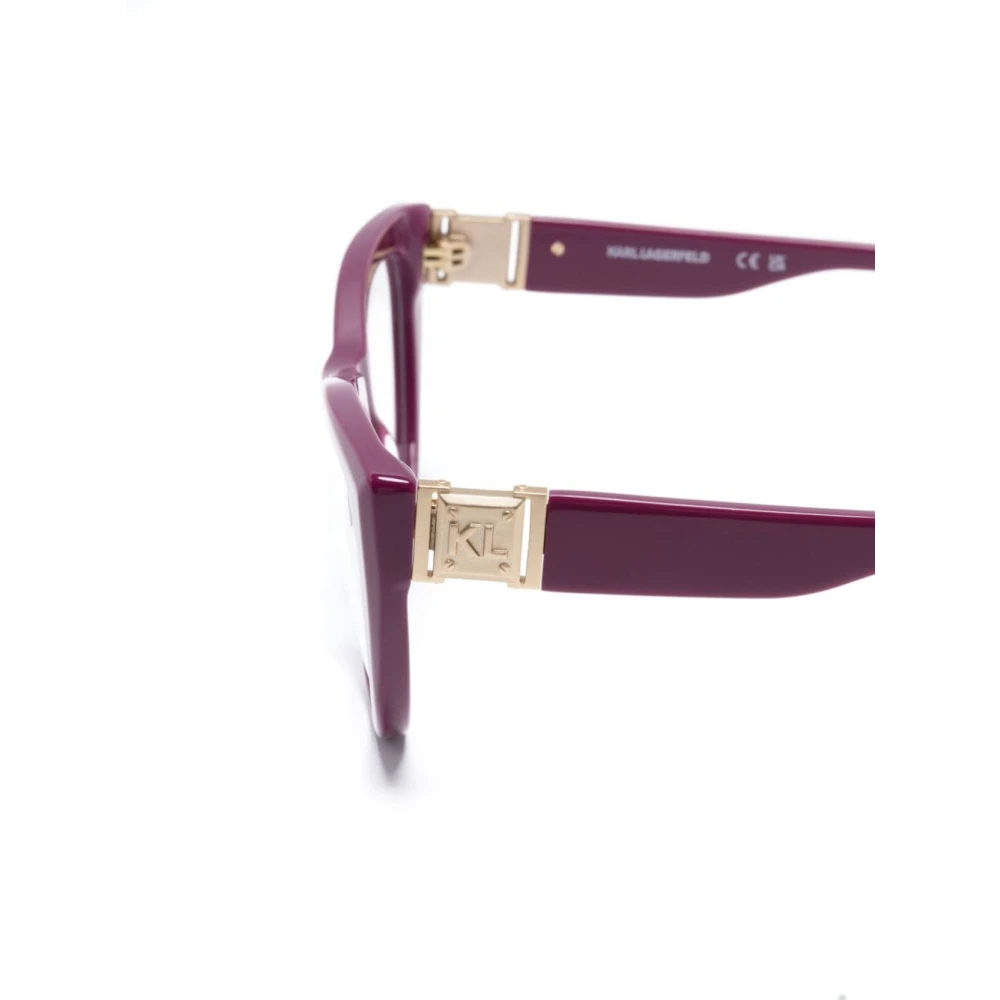 Karl Lagerfeld Zilveren Optisch Frame Stijlvol en veelzijdig Purple Dames