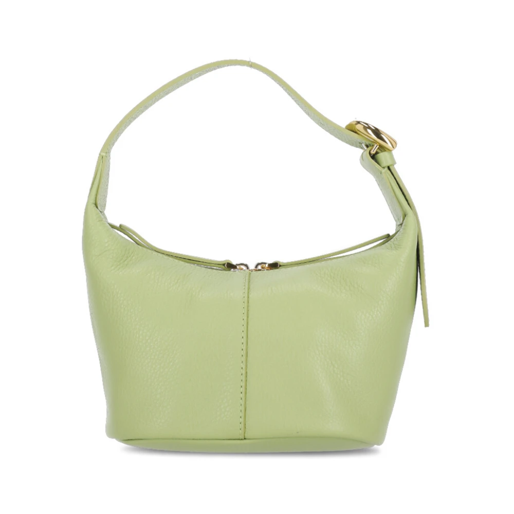 Coccinelle Groene Leren Handtas met Verstelbaar Handvat Green Dames