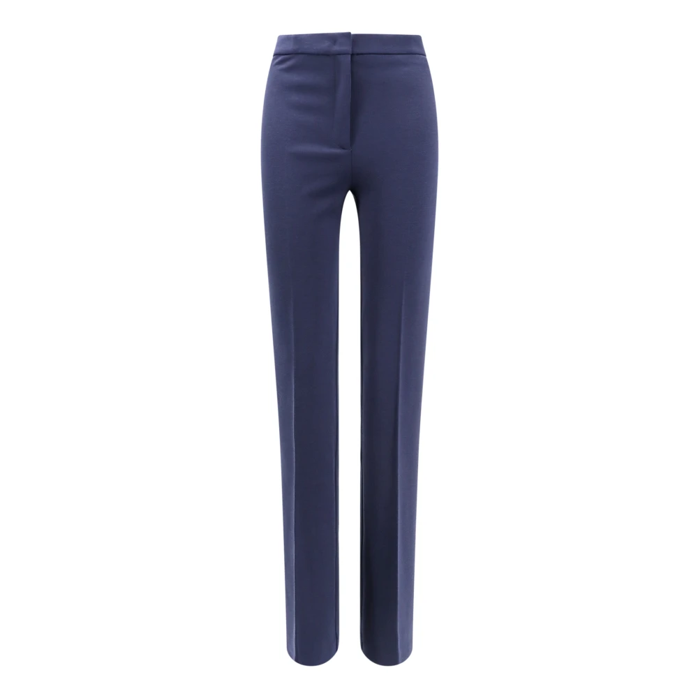 Pinko Women's Blue Flared Trousers Made In Italy - Slim-Fit Trousers - 2XS - Trousers