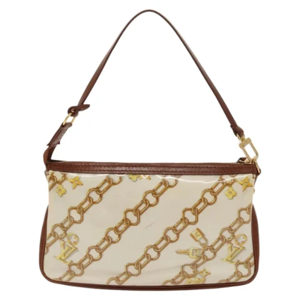 Louis Vuitton Vintage Pre-owned Leather clutches White Dames