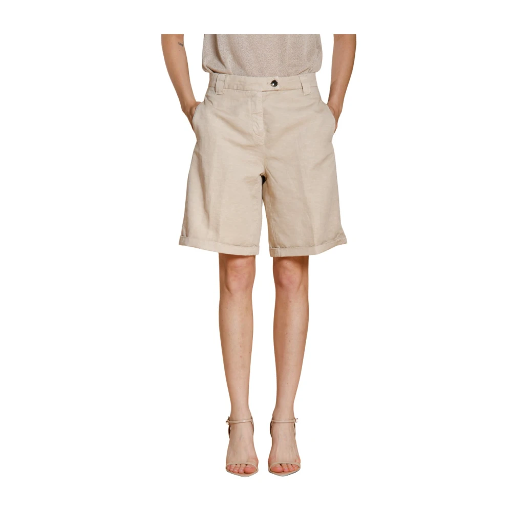 Mason's Femme Beige Shorts, Taille: 42 Fr Brigitte Chino Bermuda