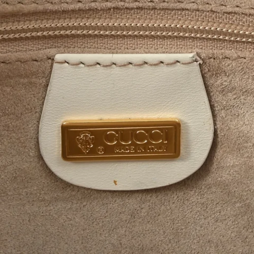 Gucci Vintage Pre-owned Leather shoulder-bags White Dames