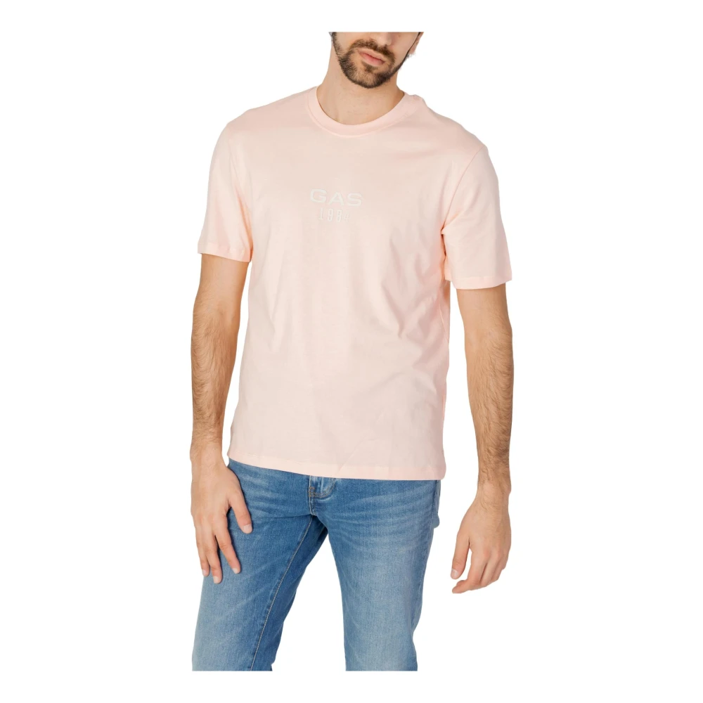 GAS T-Shirts Pink Heren