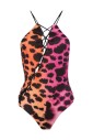 murena-print-lace-up-swimsuit
