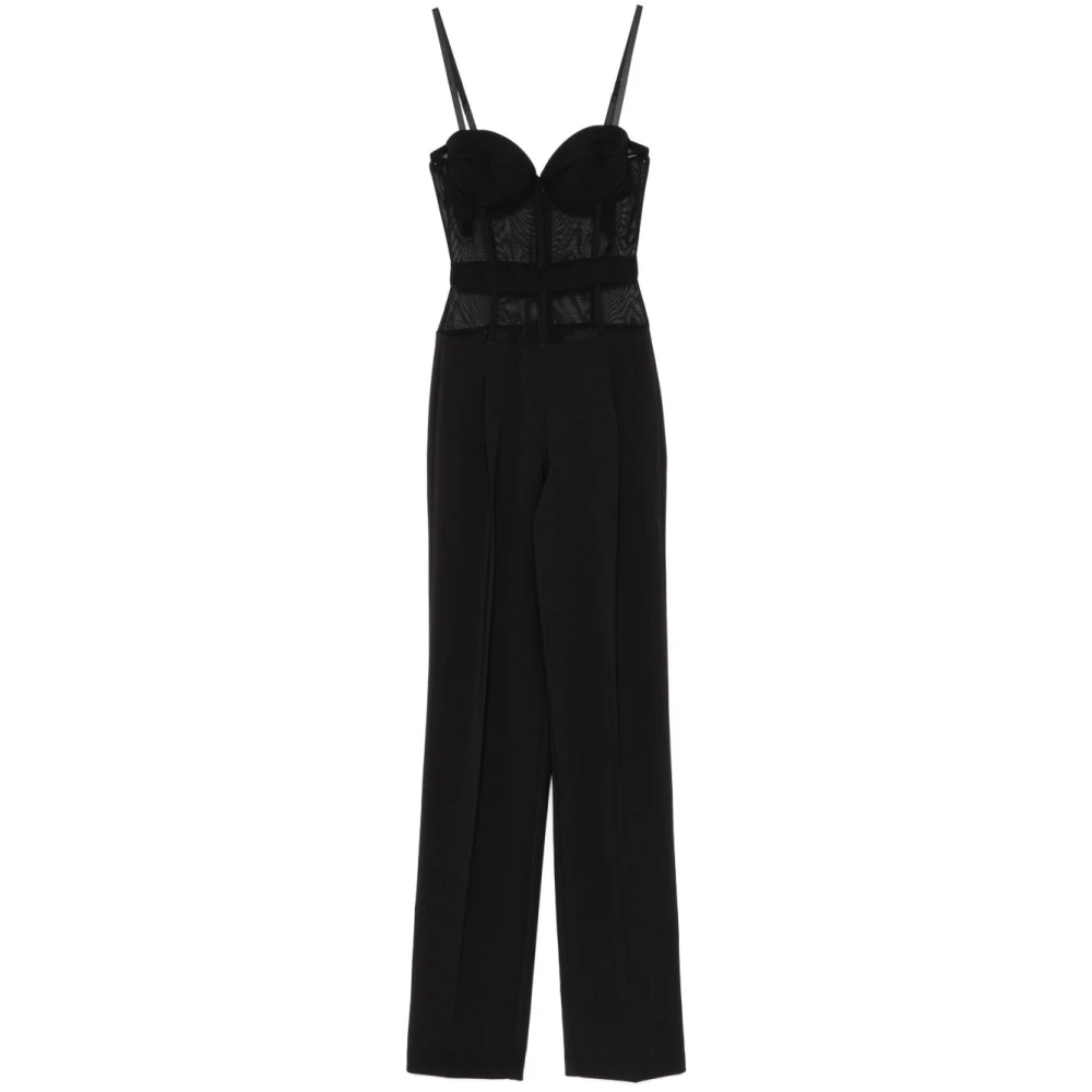 Elisabetta Franchi Zwarte Broek voor Vrouwen Black Dames