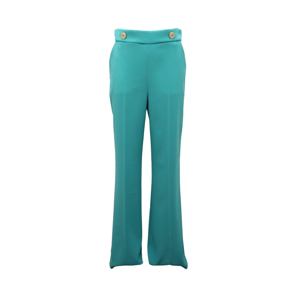 Pinko Women's Blue Wide Trousers, M, Wide Trousers