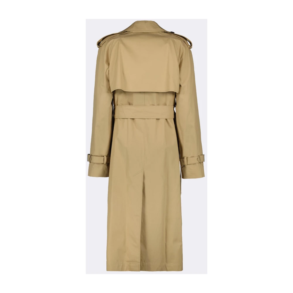 Burberry Klassieke Lange Trenchcoat Beige Dames