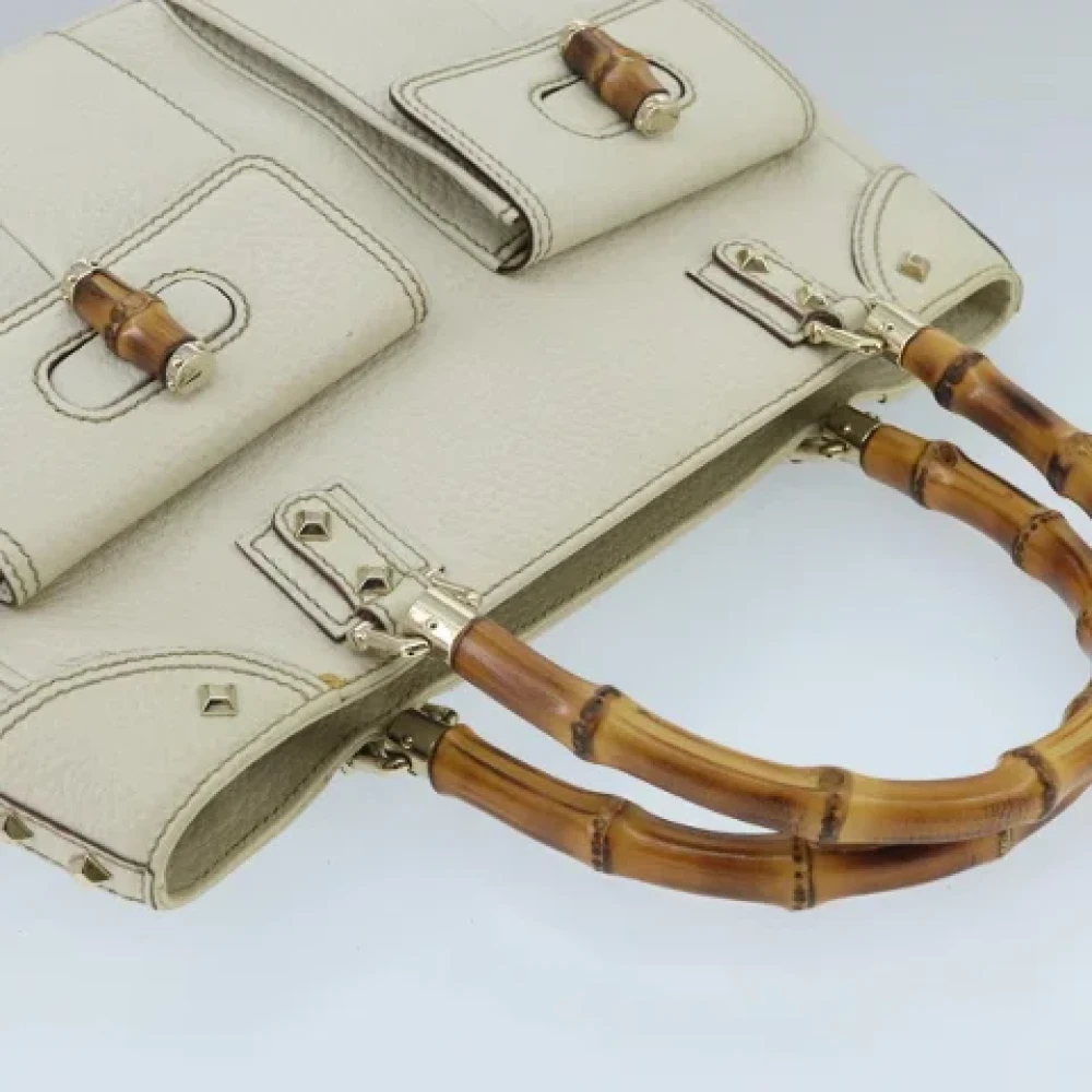 Gucci Vintage Pre-owned Leather handbags White Dames