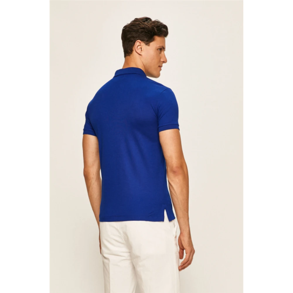 Polo Ralph Lauren Slim Fit Polo met Korte Mouwen in Koningsblauw Blue Heren