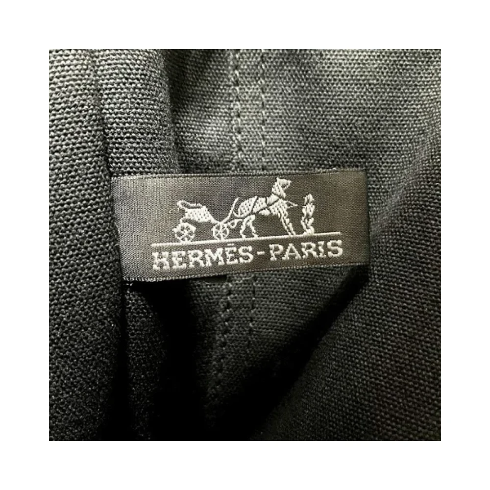 Hermès Vintage Pre-owned Canvas totes Black Dames