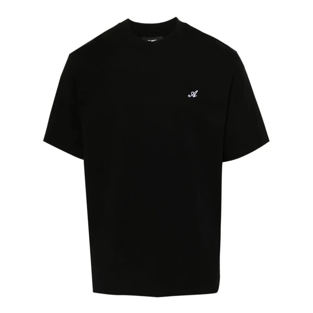 Axel Arigato Zwarte Katoenen T-shirt met Voorlogo Black Heren