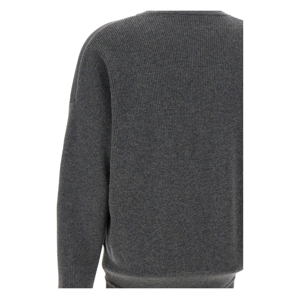 Fabiana Filippi Luxe Wol Zijde Kasjmier Trui Gray Dames