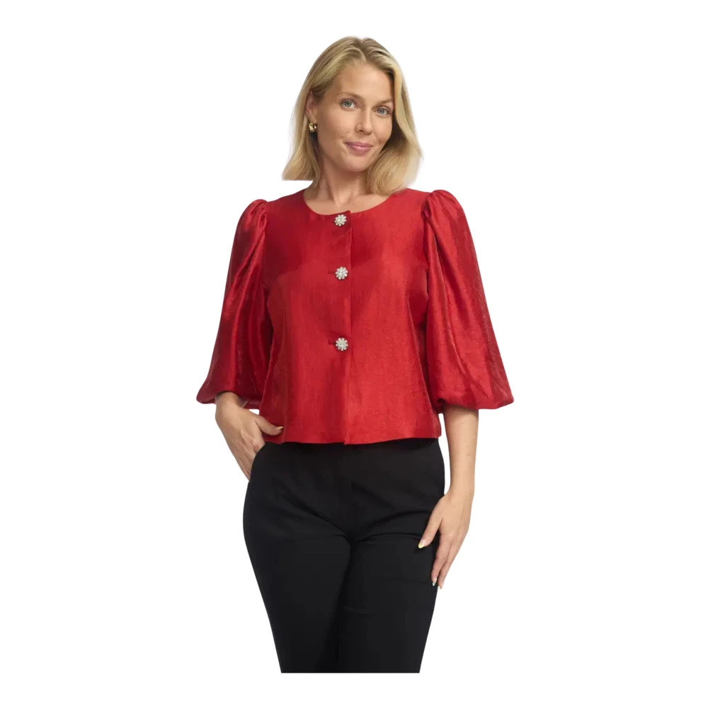 2-Biz Röd Naomi Party Blazer Jacka Red, Dam