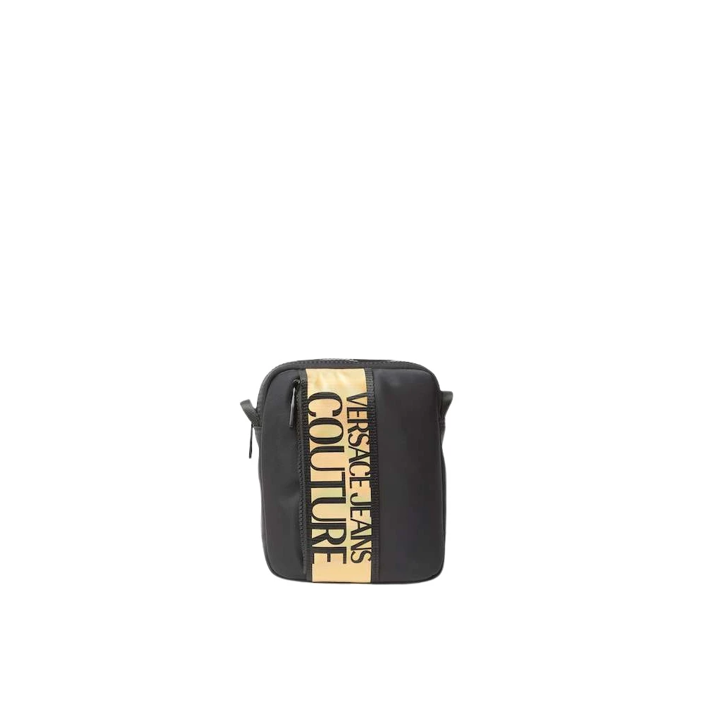 Versace Jeans Couture Stijlvolle Leren Tas voor Dagelijks Gebruik Black Dames