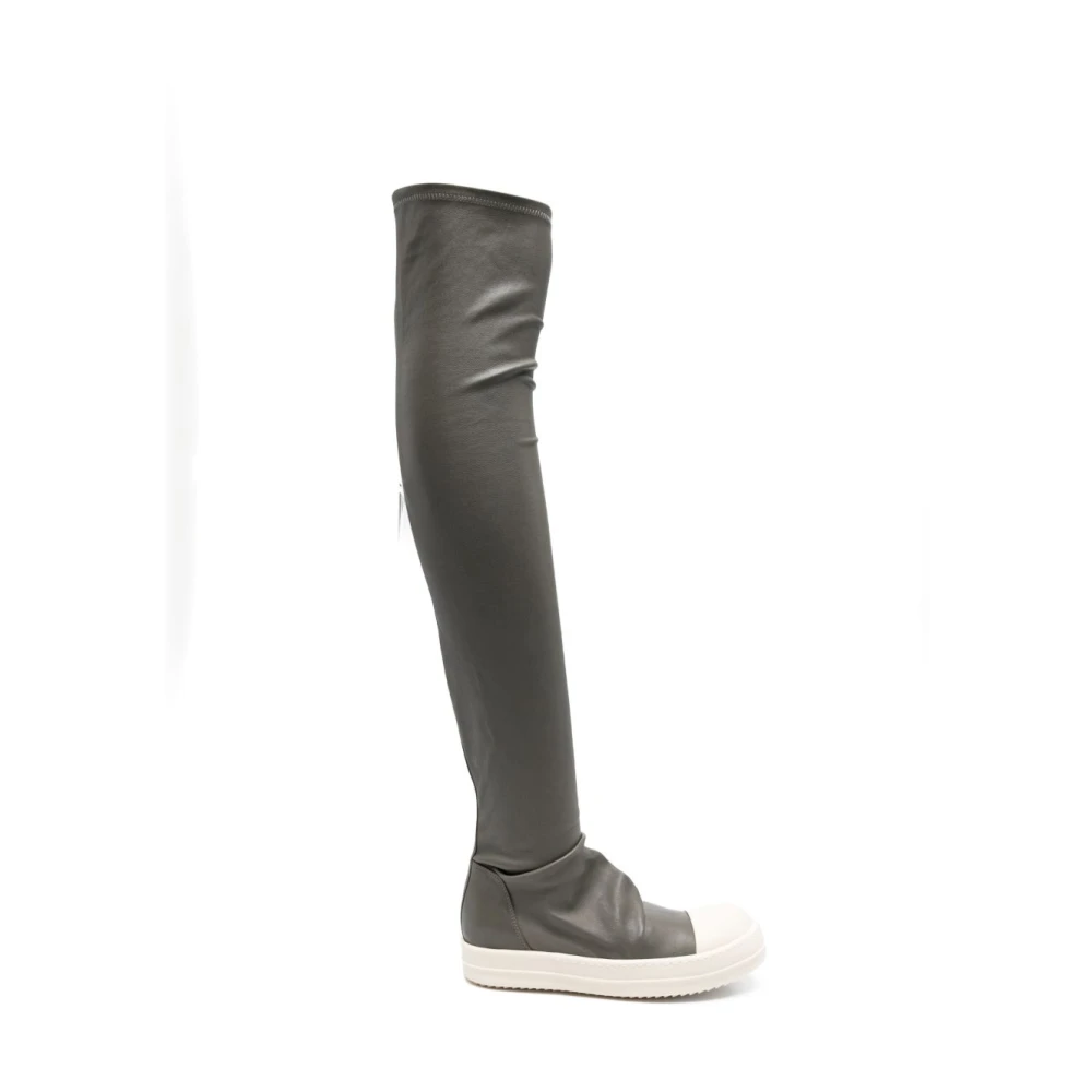 Rick Owens Boots Grey - Female - Over-The-Knee Boots - Gray - 8 Uk - Shoes
