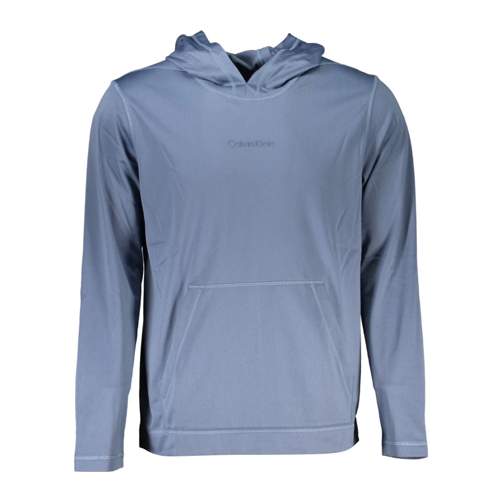 Calvin Klein Blauwe Sport Hoodie met Logo Blue Heren