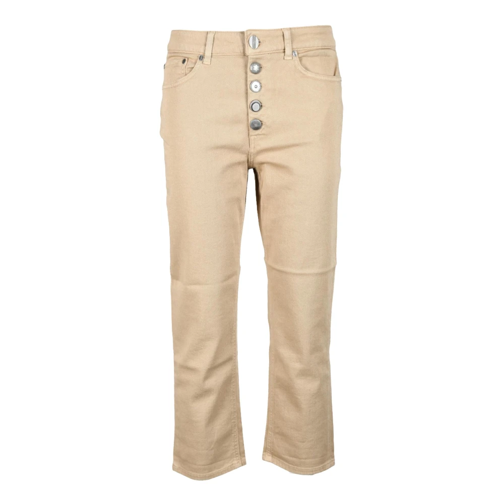 Dondup Rechte Jeans Brown Dames